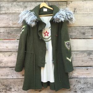 UO Vintage Army Wool Coat